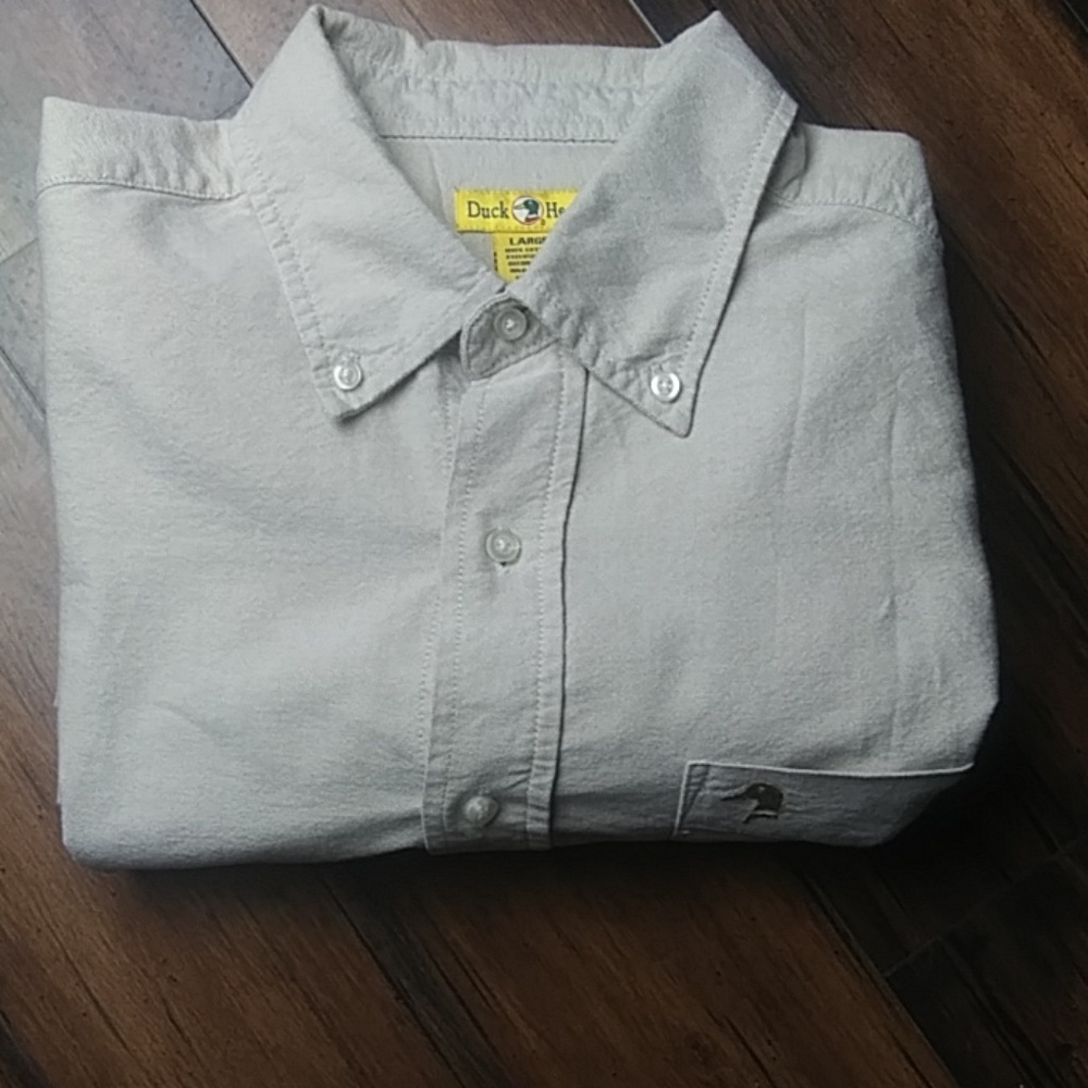 🦆 Duck head Men's long sleeve button down shirt